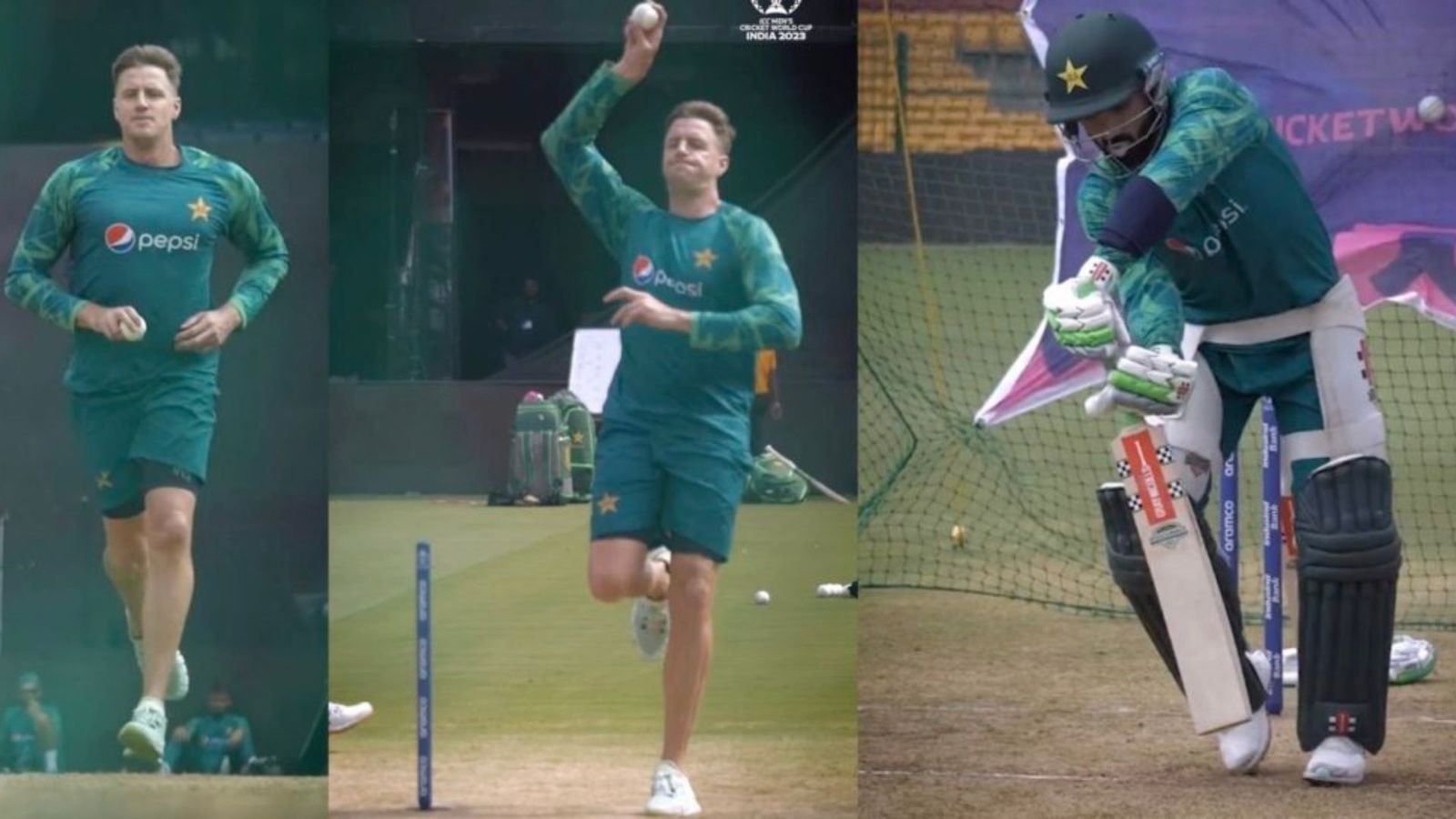 Mohammad Rizwan completely bamboozled by bowling coach Morne Morkel in nets, fails to make connection with several deliveries; video viral Pakistan bowling coach Morne Morkel bowls to batter Mohammad Rizwan in the nets. (Credit ICC)
