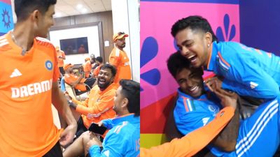 Watch: Suryakumar asks Gill to edit hilarious video but raw footage surfaces in which Hardik, Kishan can't keep calm Indian players appeared in high spirits in the dressing room after win over Bangladesh.