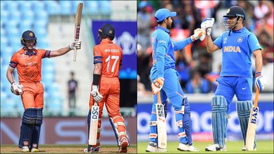 Netherlands lower-middle order batters break Dhoni-Jadeja's partnership record created in World Cup 2019 semi-final Netherlands' Sybrand Engelbrecht and Logan van Beek during clash against Sri Lanka (Getty Images)