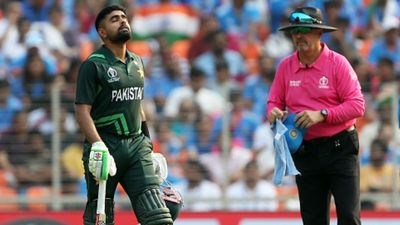 ‘Babar Azam is yet to win big match. This is not criticism but a fact': Imad Wasim questions Pakistan skipper's ability after Australian jolt Pakistan skipper Babar Azam in this frame.