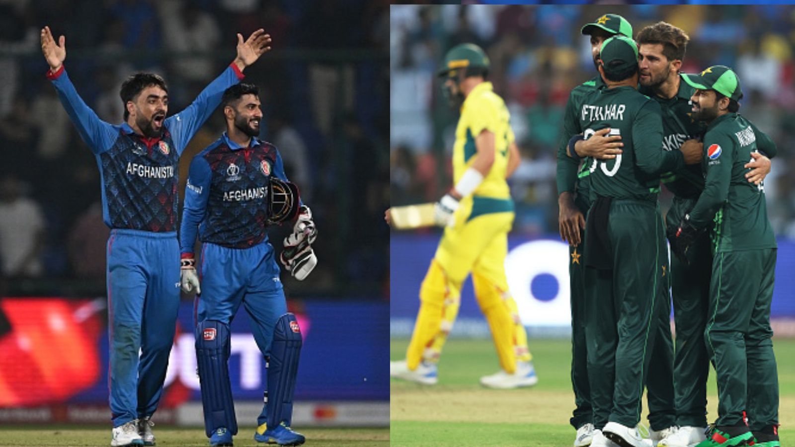 Afghanistan coach hints at upsetting Babar Azam's Pakistan ahead of PAK vs AFG World Cup clash: '..looking to do that tomorrow' Afghanistan's players (left) and Pakistani players in this frame.