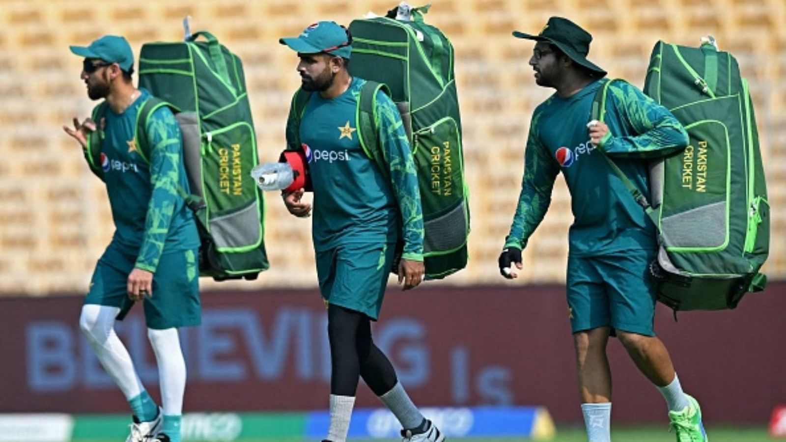 'You will see a new team against Afghanistan': Pakistan batter makes resounding statement with team under pressure Pakistan's captain Babar Azam (C) along with teammates attends a practice session on the eve of their 2023 ICC Men's Cricket World Cup one-day international (ODI) match against Afghanistan at the MA Chidambaram Stadium in Chennai on October 22, 2023.