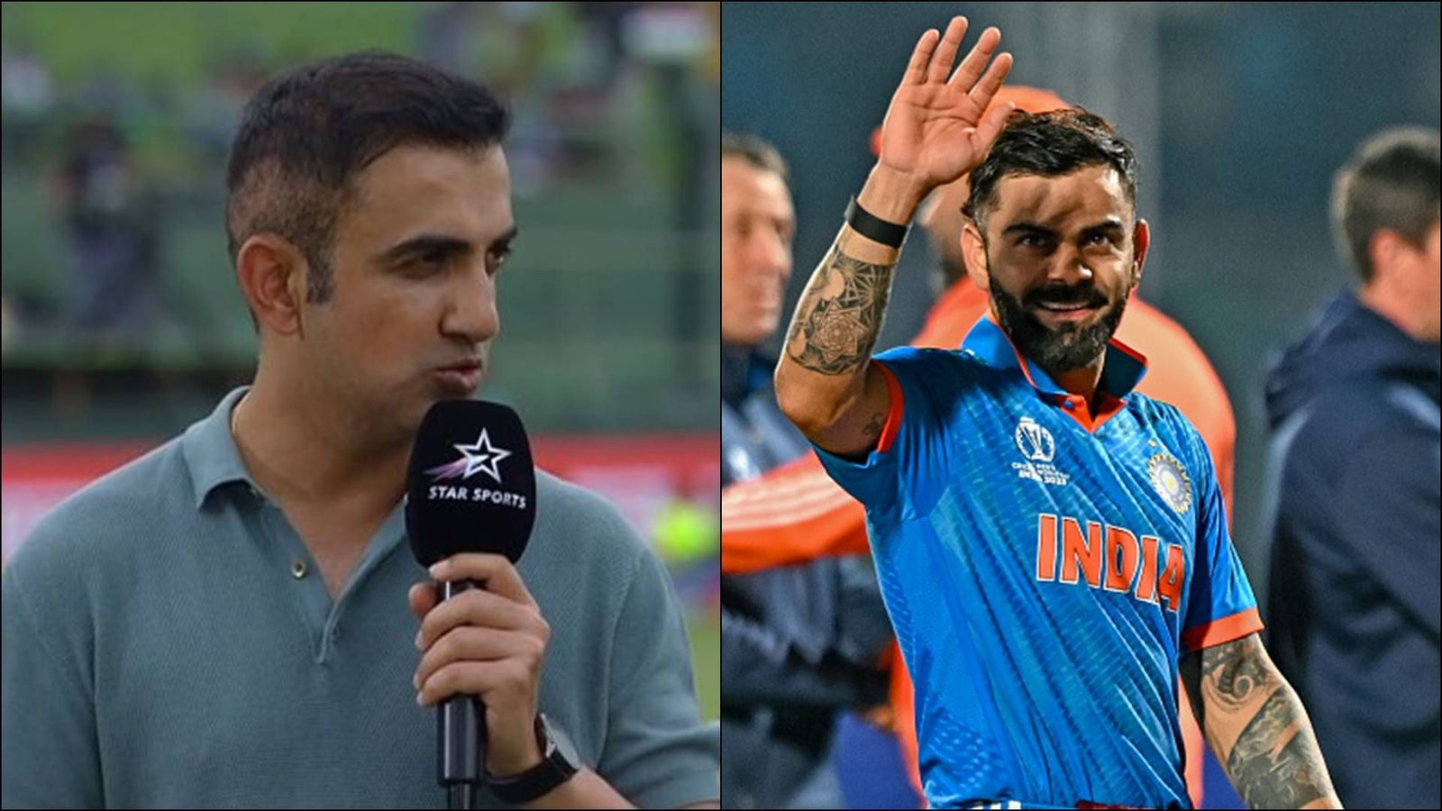 Gautam Gambhir reacts to Virat Kohli's 95 in run chase against New Zealand, says 'a finisher is not only those who bat at...' Gautam Gambhir and Virat Kohli (Screengrab: Hotstar and Getty Images)