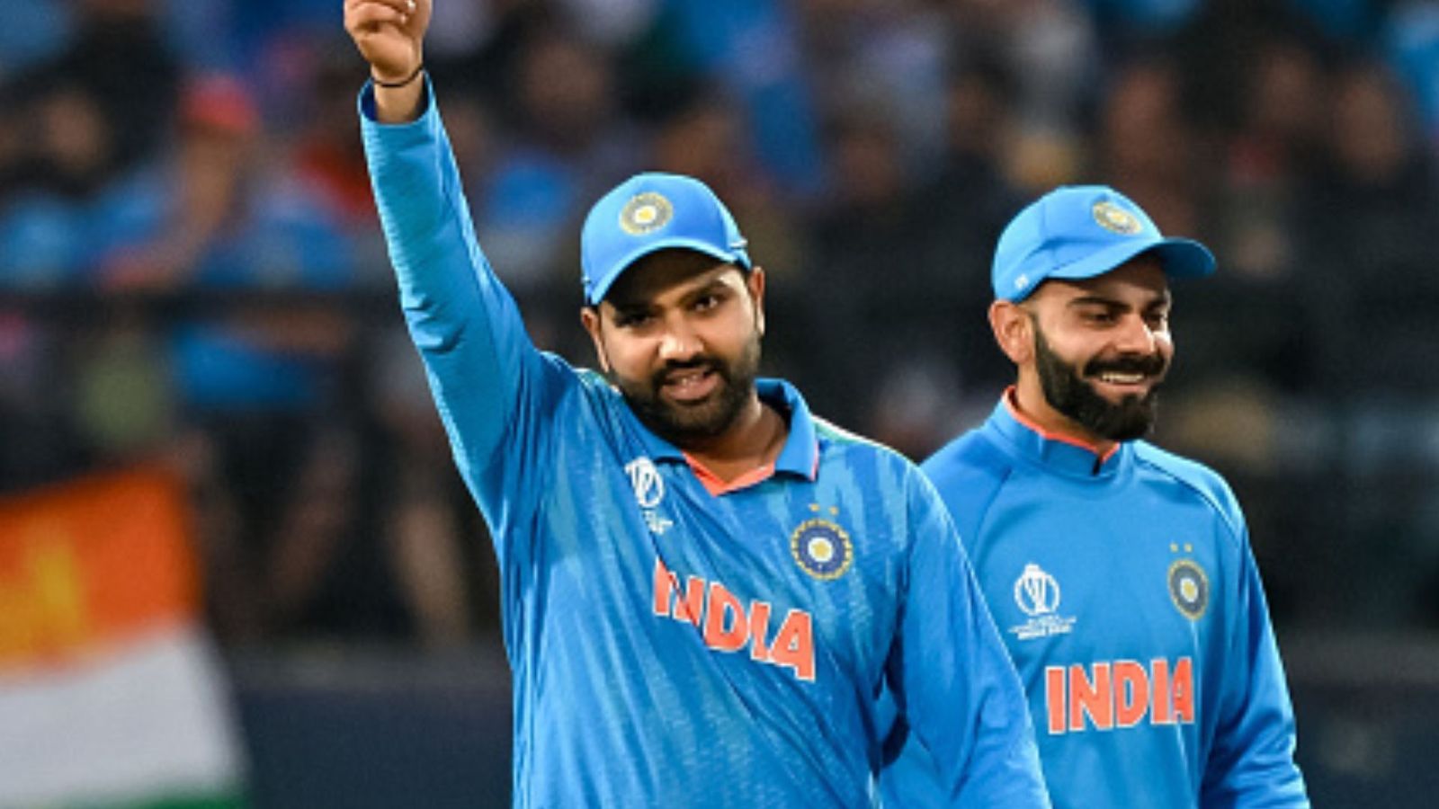 IND vs NZ: Rohit Sharma reacts to Virat Kohli's match-winning knock in typical 'Hitman' style Rohit Sharma and Virat Kohli.