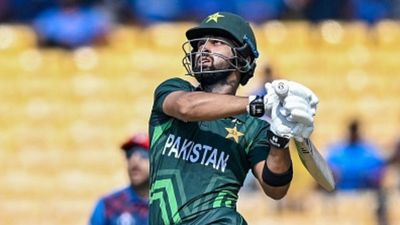 PAK vs AFG: Pakistan finally end six-hitting jinx in powerplay after 1,168 balls with Abdullah Shafique's two maximums Pakistan batter Abdullah Shafique.