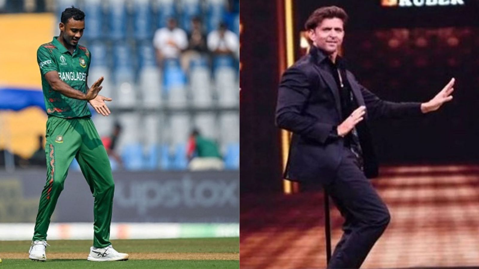 Watch: Shoriful Islam does the 'ek pal ka jeena' dance after getting Reeza Hendricks' wicket Bangladesh pacer Shoriful Islam celebrate a wicket vs South Africa in the World Cup 2023.