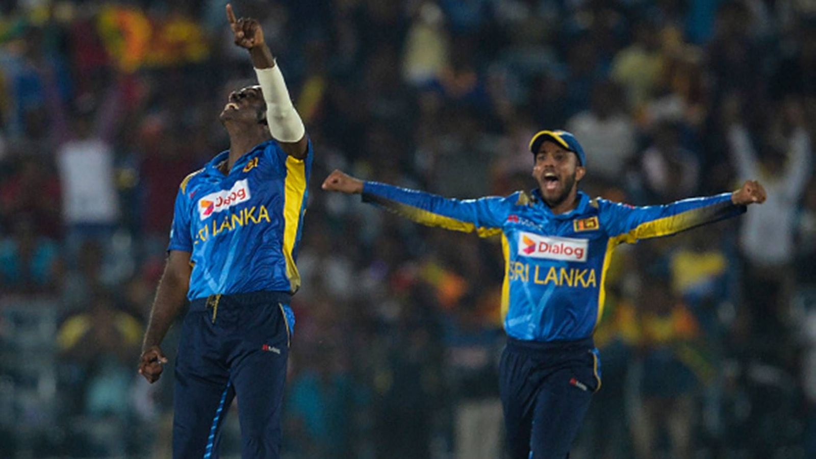 Sri Lanka announce veteran all-rounder Angelo Mathews as Matheesha Pathirana's replacement for World Cup 2023 Sri Lanka's Angelo Mathews and Kusal Mendis (File Photo; Getty Images)