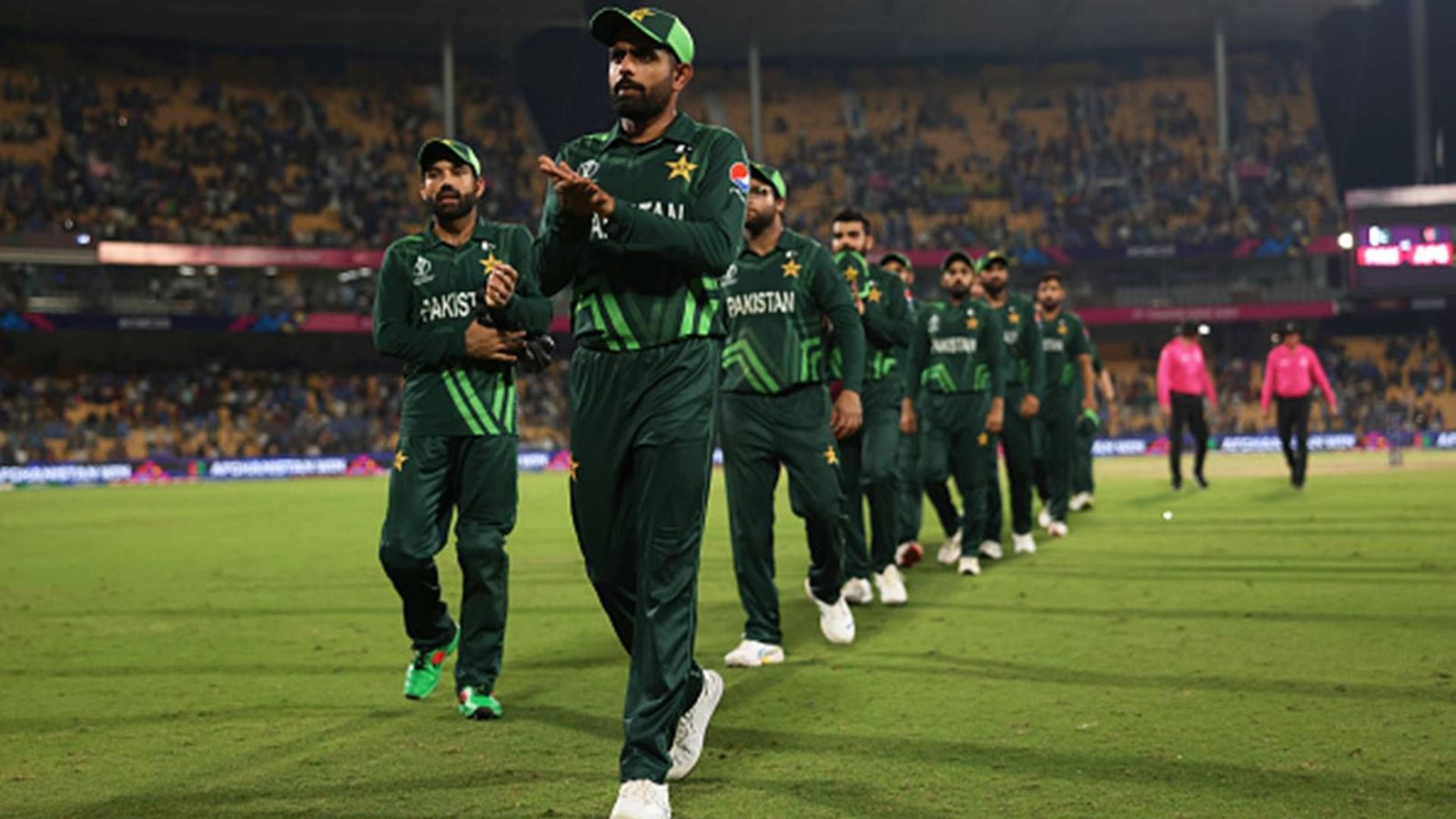 Only a miracle in World Cup can save Babar Azam's captaincy now? 4 candidates shortlisted including former captain: Report Babar Azam and co. after losing to Afghanistan in World Cup 2023 (Getty Images)