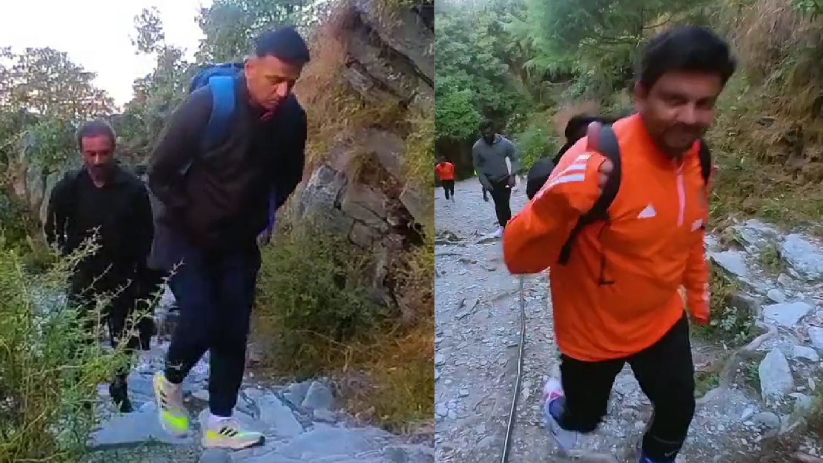 Watch: Ahead of India vs England World Cup game, Rahul Dravid and team management take time off for trekking Watch: Ahead of India vs England World Cup game, Rahul Dravid and team management take time off for trekking