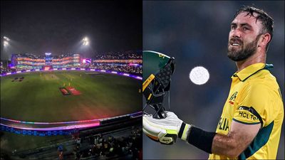 Glenn Maxwell calls light show during drinks break 'dumbest idea for cricketers' after hitting fastest World Cup ton Glenn Maxwell after scoring the fastest World Cup ton (Getty Images)