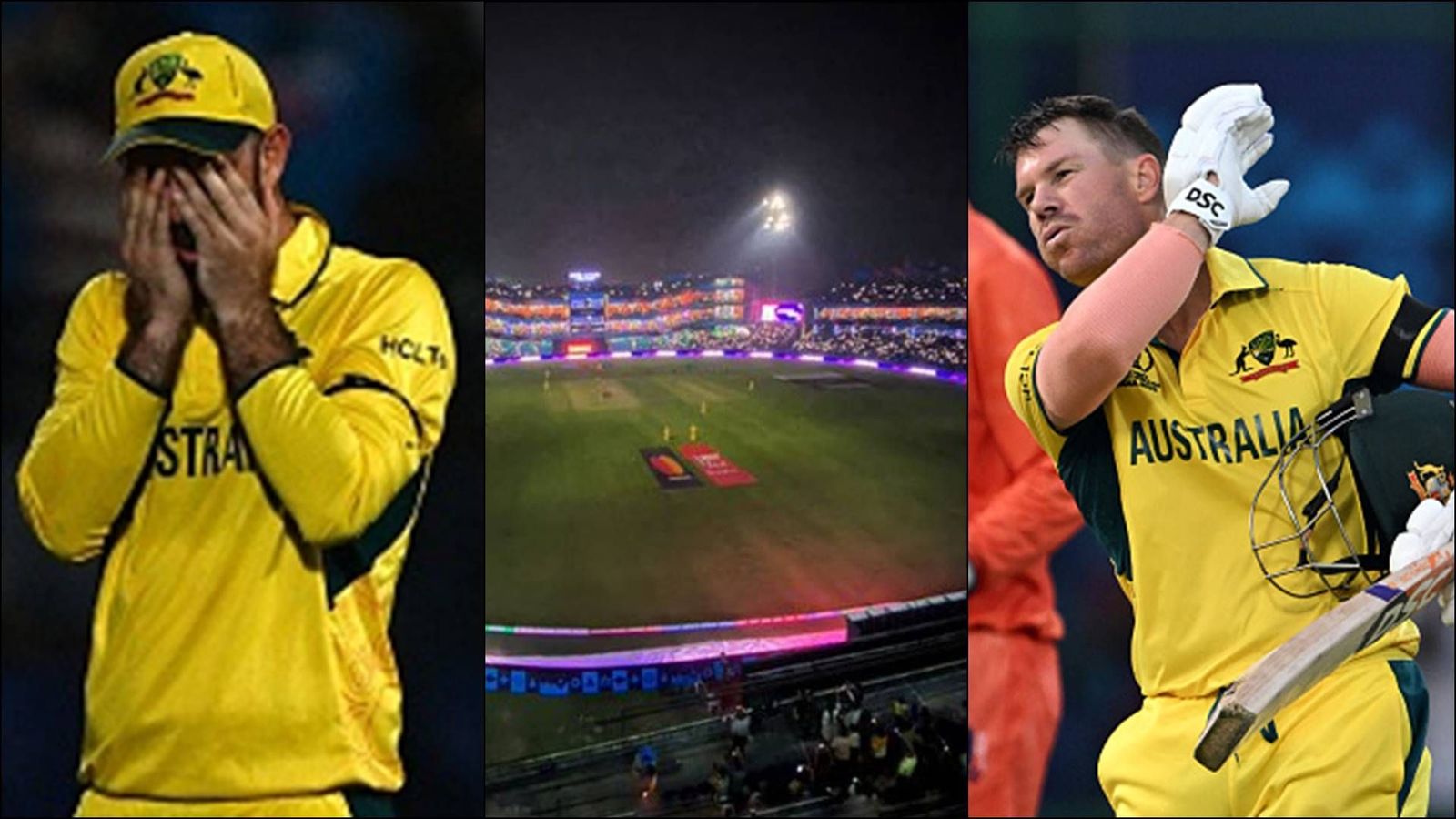 David Warner disagrees with Glenn Maxwell calling light show 'dumbest idea for cricketers', says he absolutely loved it David Warner disagrees with Glenn Maxwell calling light show 'dumbest idea for cricketers', says he absolutely loved it