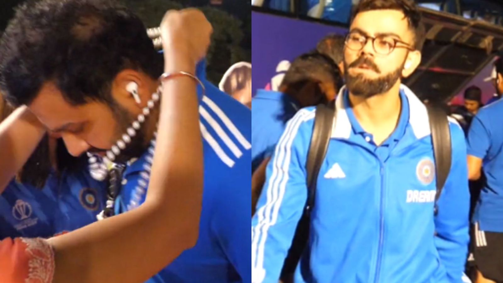 Watch: Undefeated Team India receives grand welcome in Lucknow ahead of clash with defending champions England Rohit Sharma (L) and Virat Kohli (R).