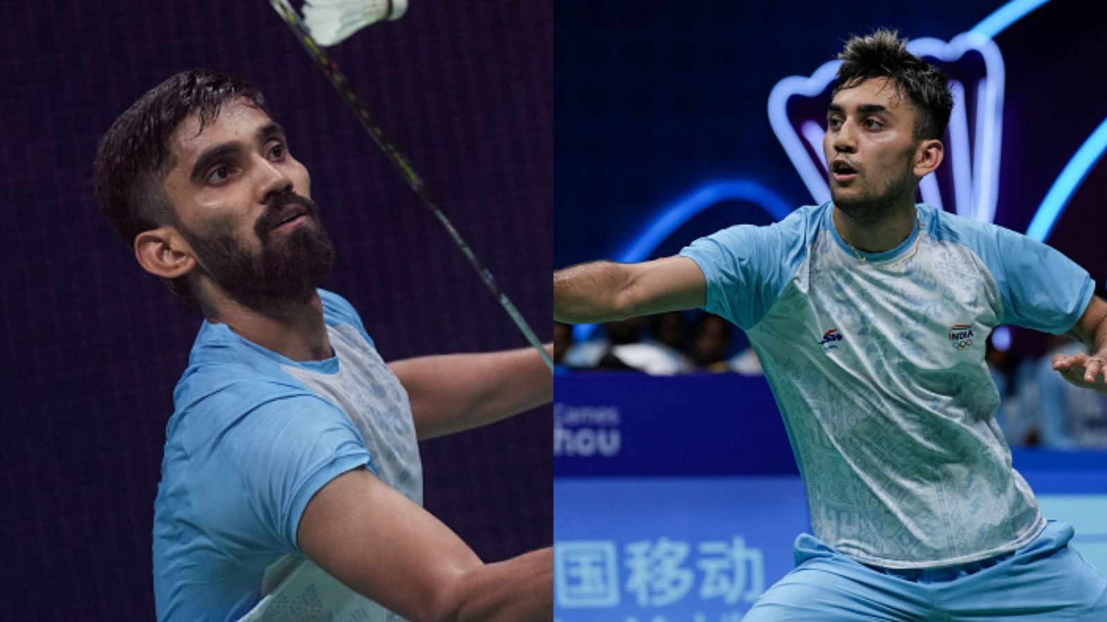 French Open 2023: Indian shuttlers Kidambi Srikanth and Lakshya Sen exit in first round Kidambi Srikanth (L) and Lakshya Sen (R).