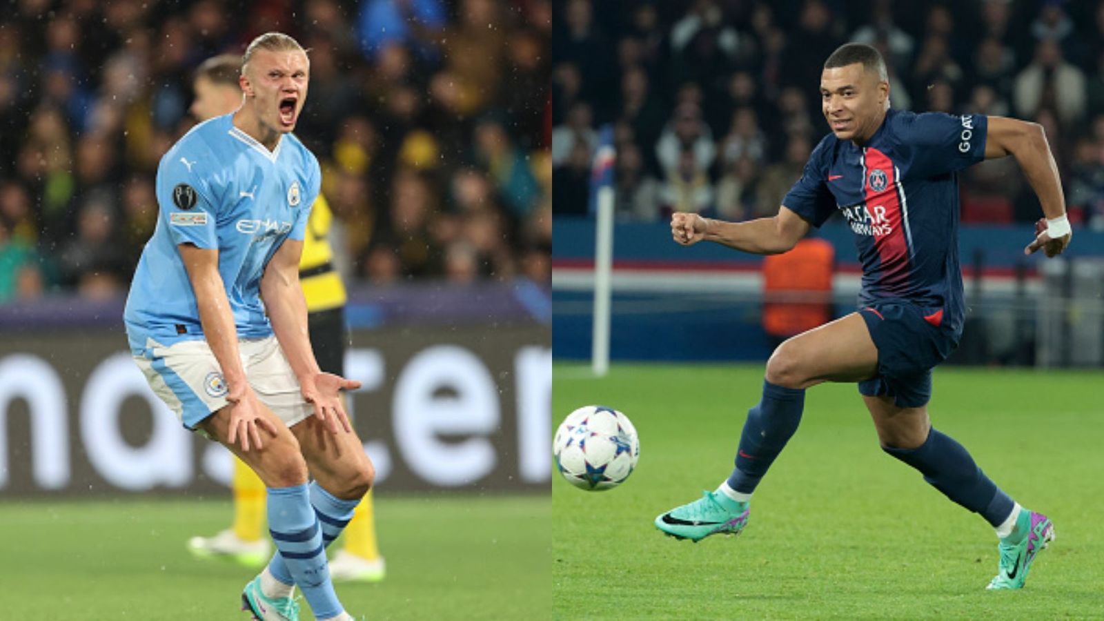 Champions League Round-up: Erling Haaland and Kylian Mbappe shine, boosting teams' knockout stage hopes Erling Haaland (L) and Kylian Mbappe (R).