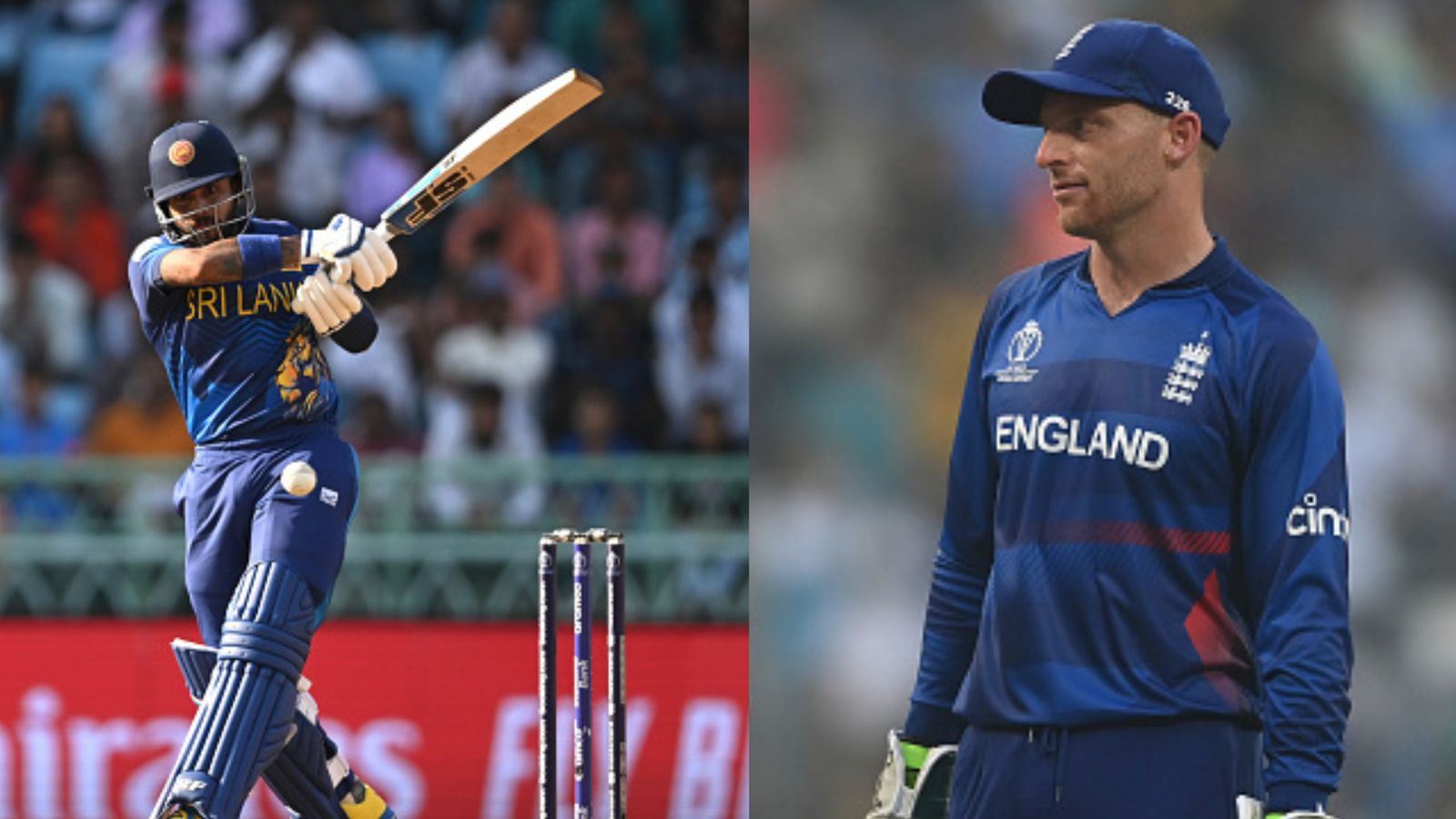 ENG vs SL: Jos Buttler makes three big changes in England's playing XI against Sri Lanka after opting to bat first in do-or-die clash Sri Lanka skipper Kusal Mendis (left) and England captain Jos Buttler in this frame