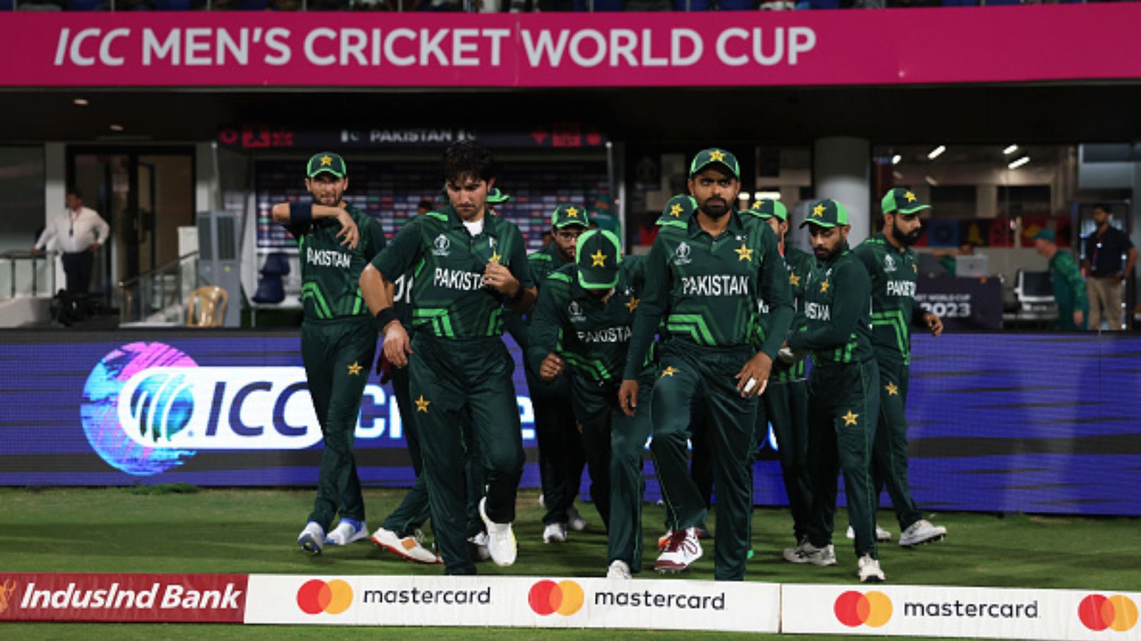 World Cup 2023: How Pakistan can still make the semi-finals despite four straight loss and two wins in six games Pakistan skipper Babar Azam leads his team into the pitch. (Getty Images)