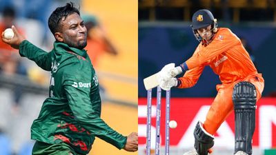 BAN vs NED: Scott Edwards elects to bat and makes two changes in playing XI, Taskin Ahmed returns for Bangladesh Shakib Al Hasan (L) and Scott Edwards (R).