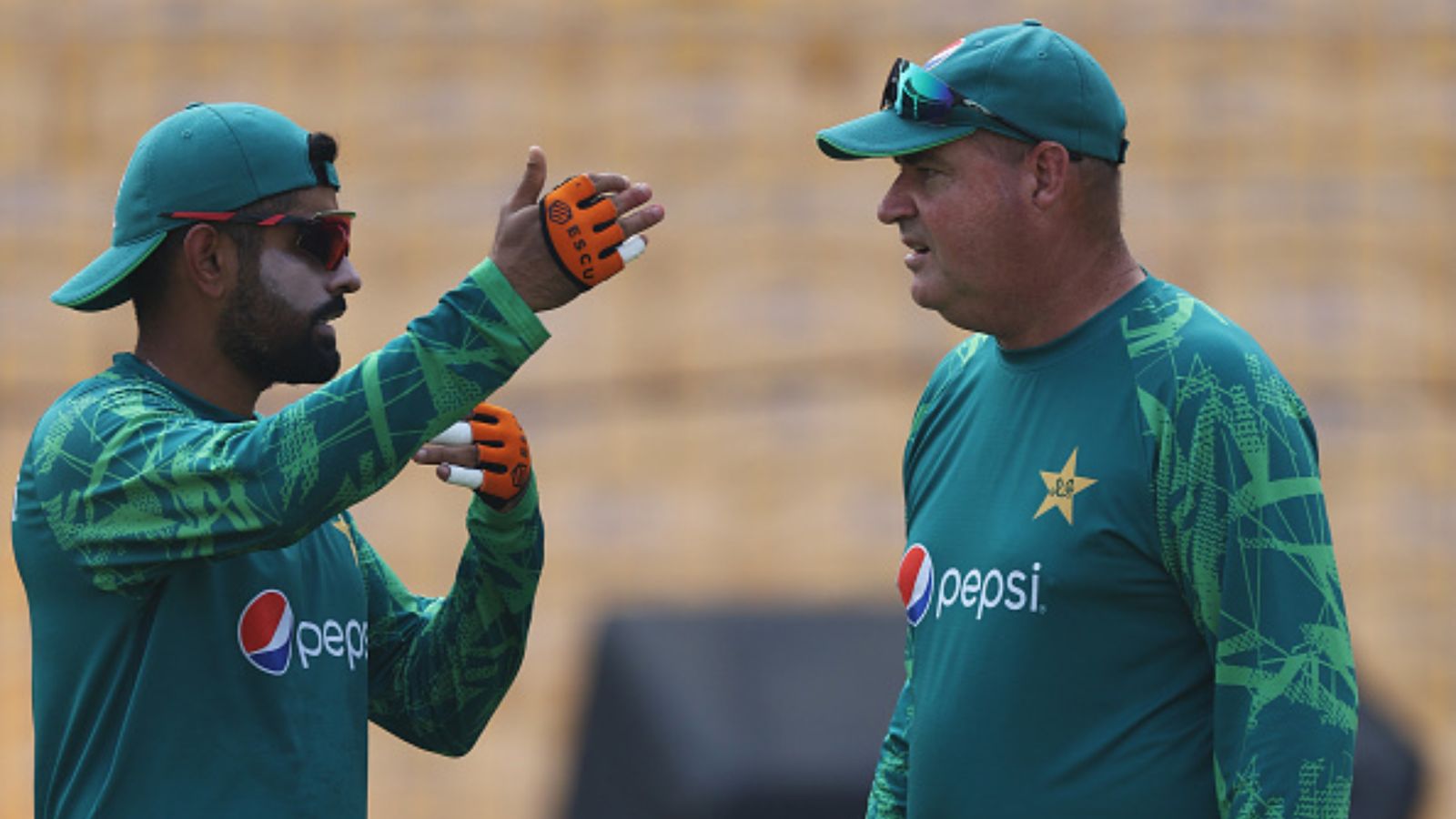 'They're going to be blaming everybody...': Mickey Arthur urges PCB to end 'witch-hunt' after poor Pakistan lose another game Pakistan skipper Babar Azam in discussion with head coach Mickey Arthur.