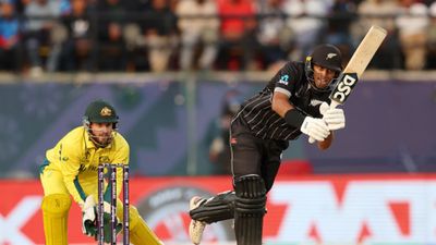AUS vs NZ: Rachin Ravindra emulates Sachin Tendulkar's robust record after magnificent ton in New Zealand's losing cause Rachin Ravindra of New Zealand bats during the ICC Men's Cricket World Cup India 2023 Group Stage Match between Australia and New Zealand at HPCA Stadium on October 28, 2023 in Dharamsala, India.