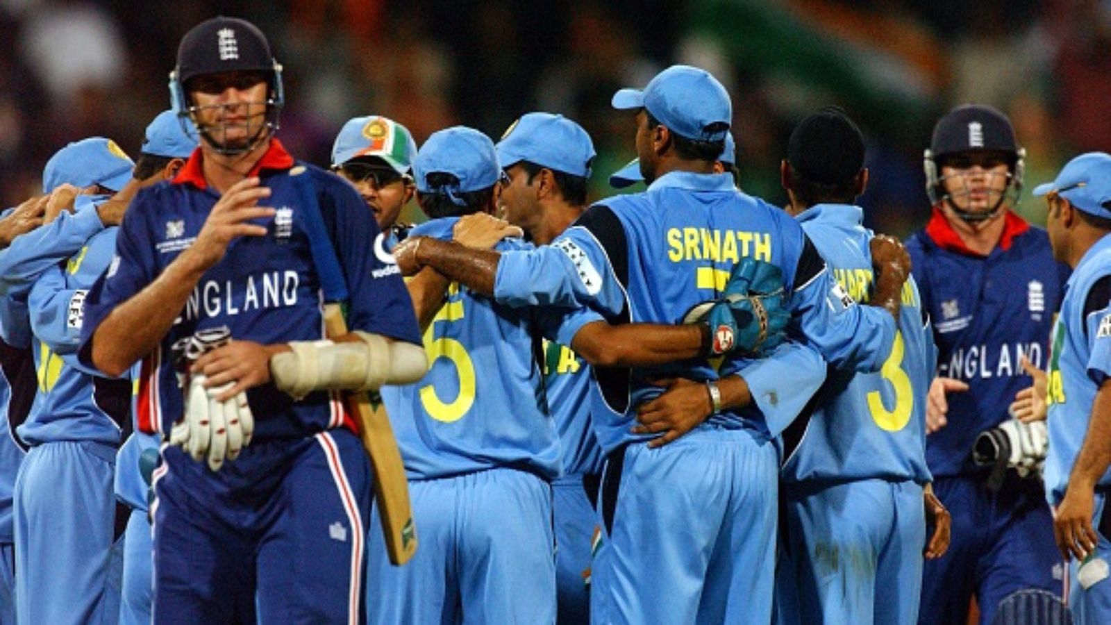 IND vs ENG: Recalling the last time India beat England in the ODI World Cup Indian players celebrate their win over England in the World Cup.