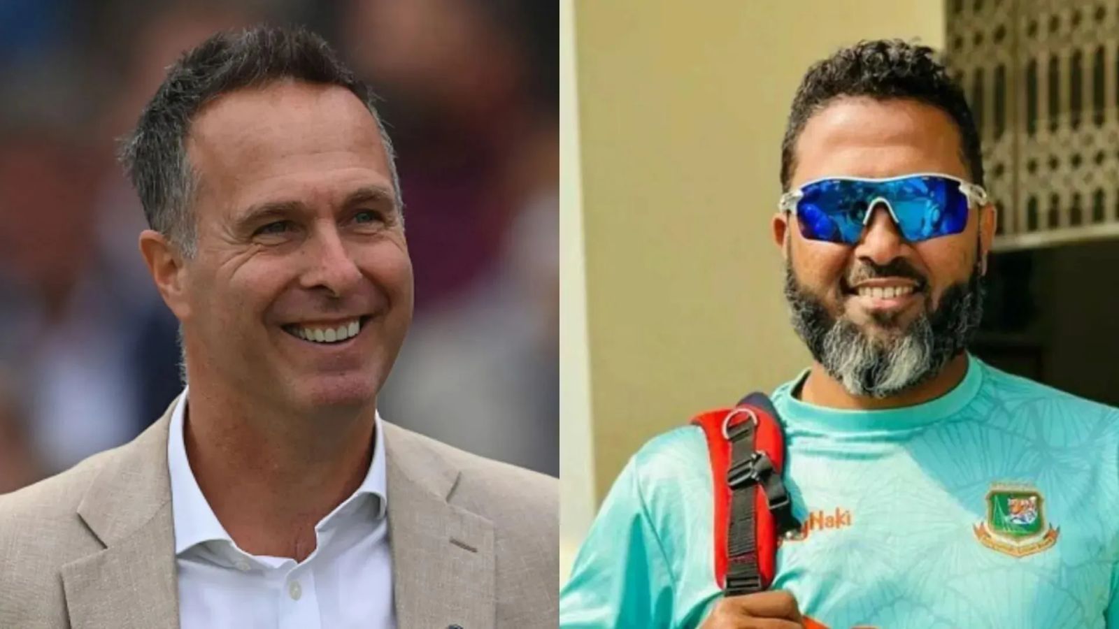 'Happy b'day to the man who loves to eat his own words': After Michael Vaughan's jibe, Wasim Jaffer comes up with hilarious retort Michael Vaughan (L) and Wasim Jaffer (R)
