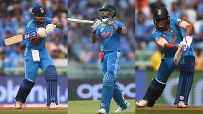 Dinesh Karthik unveils bowling blueprint for dismissing Virat Kohli, Shubman Gill and Shreyas Iyer early in innings Shreyas Iyer (L), Virat Kohli (C) and Shubman Gill (R).