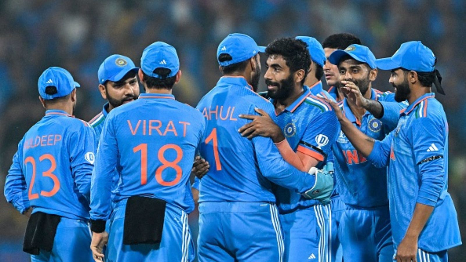 'India too hot to handle': Pakistan's legendary pacer all praise for Men in Blue after England mauling The Indian cricket team celebrate a wicket during the World Cup match against England.