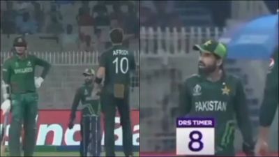 Amid DRS confusion, Mohammad Rizwan asks Taskin Ahmed if he is out or not, hilarious video goes viral Mohammad Rizwan asks Bangladesh's Taskin Ahmed whether he is out or not (Screengrab: Hotstar)