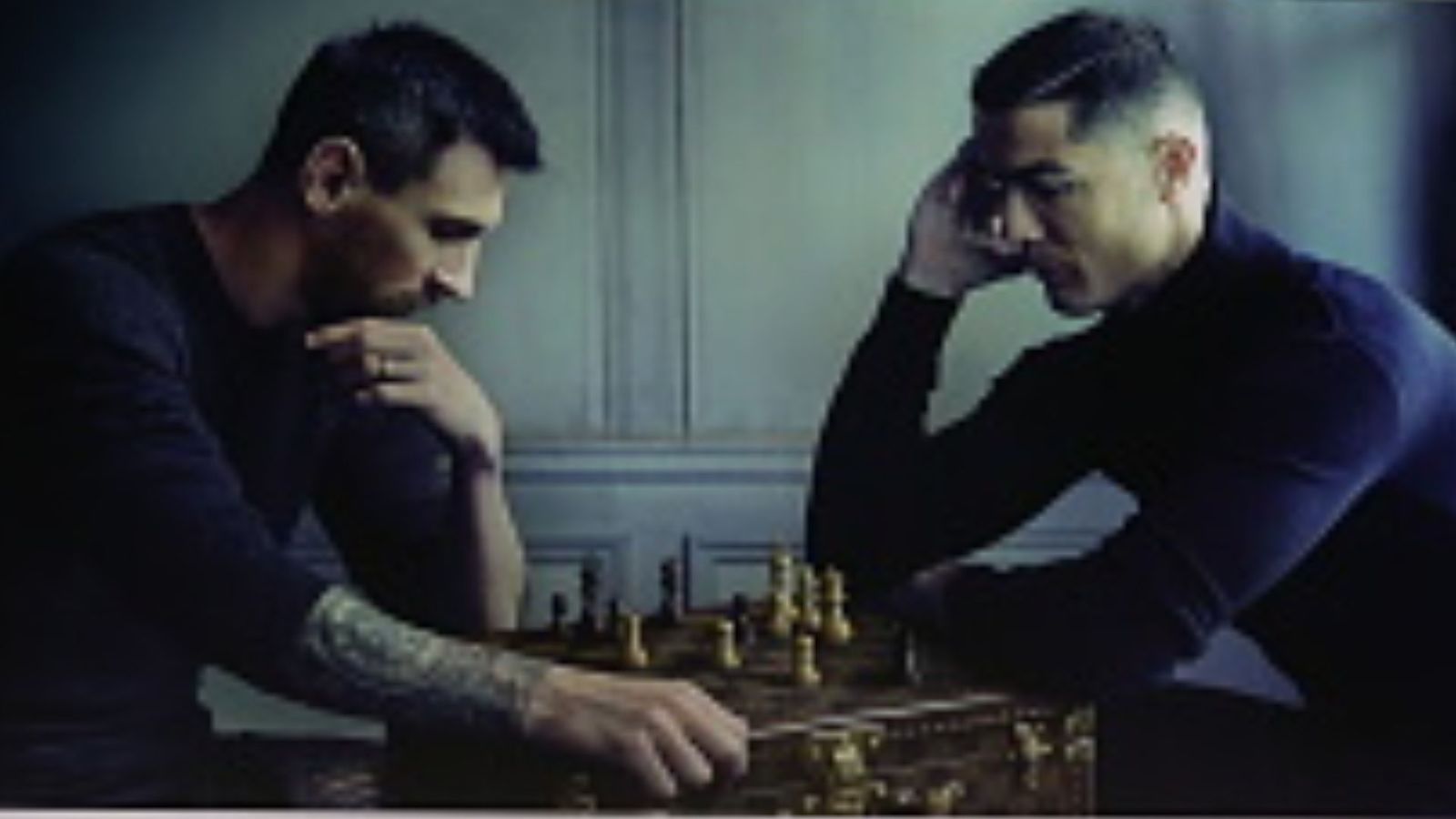'It was only a so-called battle': Lionel Messi makes resounding statement on rivalry with Cristiano Ronaldo after winning 8th Ballon d'Or A billboard, showing Messi and Ronaldo play chess, is seen as fans wait for the arrival of the French national football team at Concorde Square, a day after the Qatar 2022 World Cup final match against Argentina, in Paris, France on December 19, 2022.