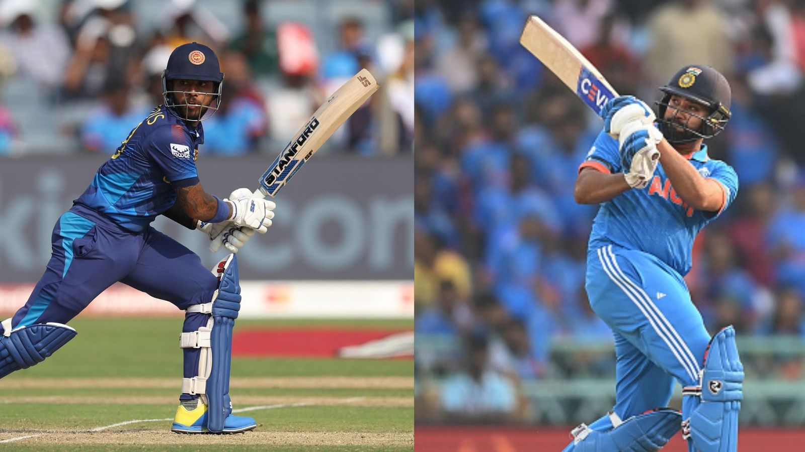 IND vs SL Preview: India's formidable form faces Sri Lanka's challenge at iconic Wankhede Stadium Rohit Sharma & Kusal Mendis. (PC: Getty)