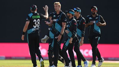 Huge warning for Pakistan as New Zealand calls for reinforcement with star bowler set to rejoin squad Kyle Jamieson of New Zealand celebrates with team-matesafter dismissing Will Jacks during the 3rd Vitality T20 match between England and New Zealand at Edgbaston on September 03, 2023 in Birmingham, England.