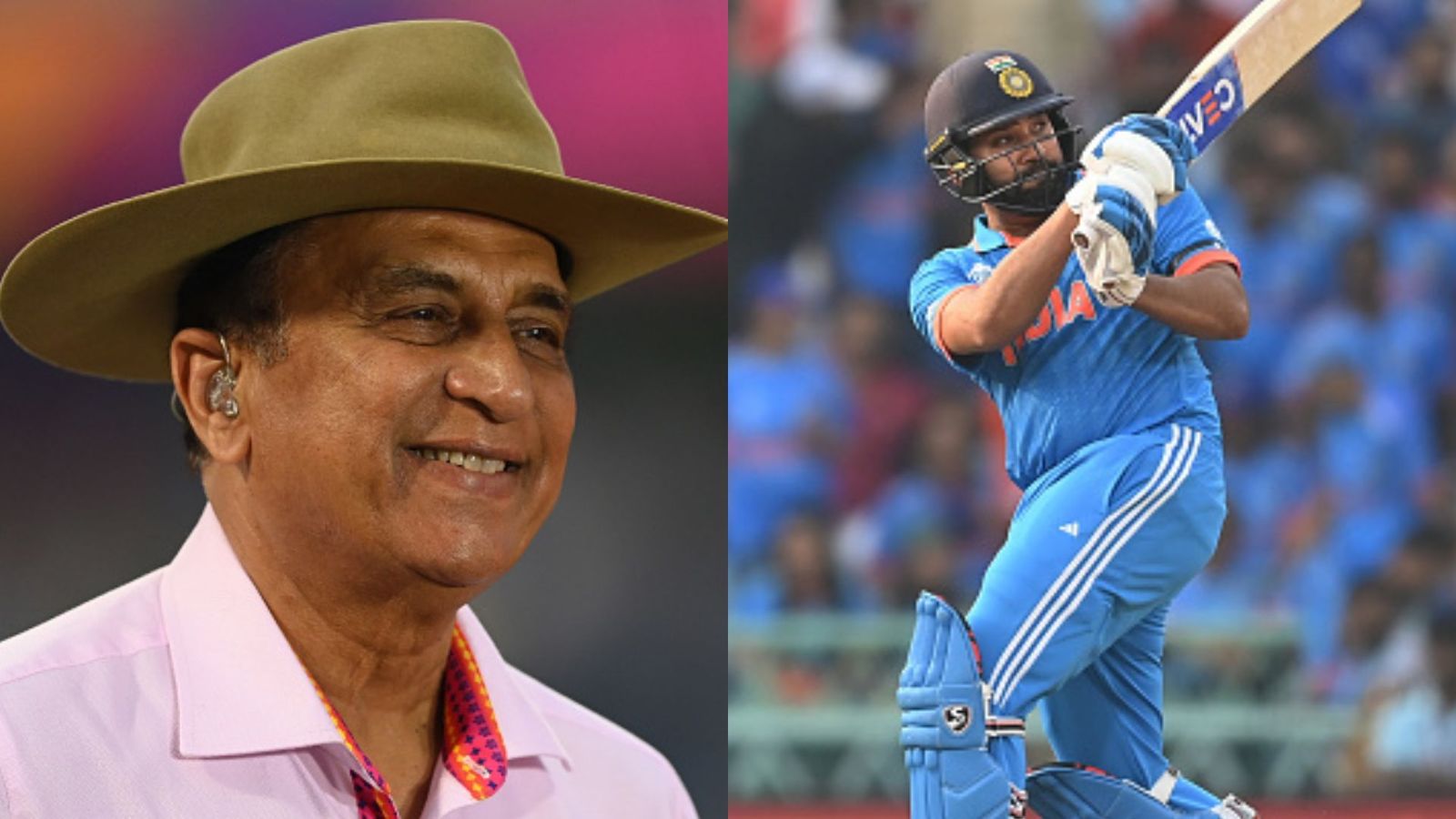 Sunil Gavaskar commends captain and batter Rohit Sharma as Team India inch closer to securing semi-finals berth Sunil Gavaskar (L) and Rohit Sharma (R).