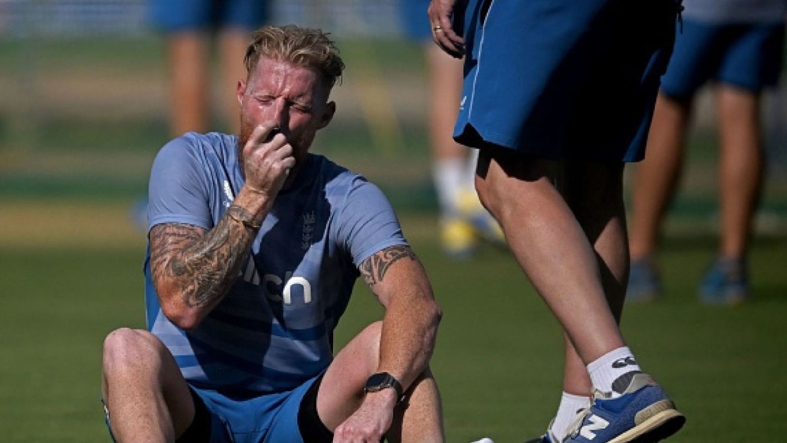 England cricketers using asthma inhalers to cope with India's alarming air pollution in World Cup 2023 Ben Stokes using asthma inhalers. (PC: Getty)