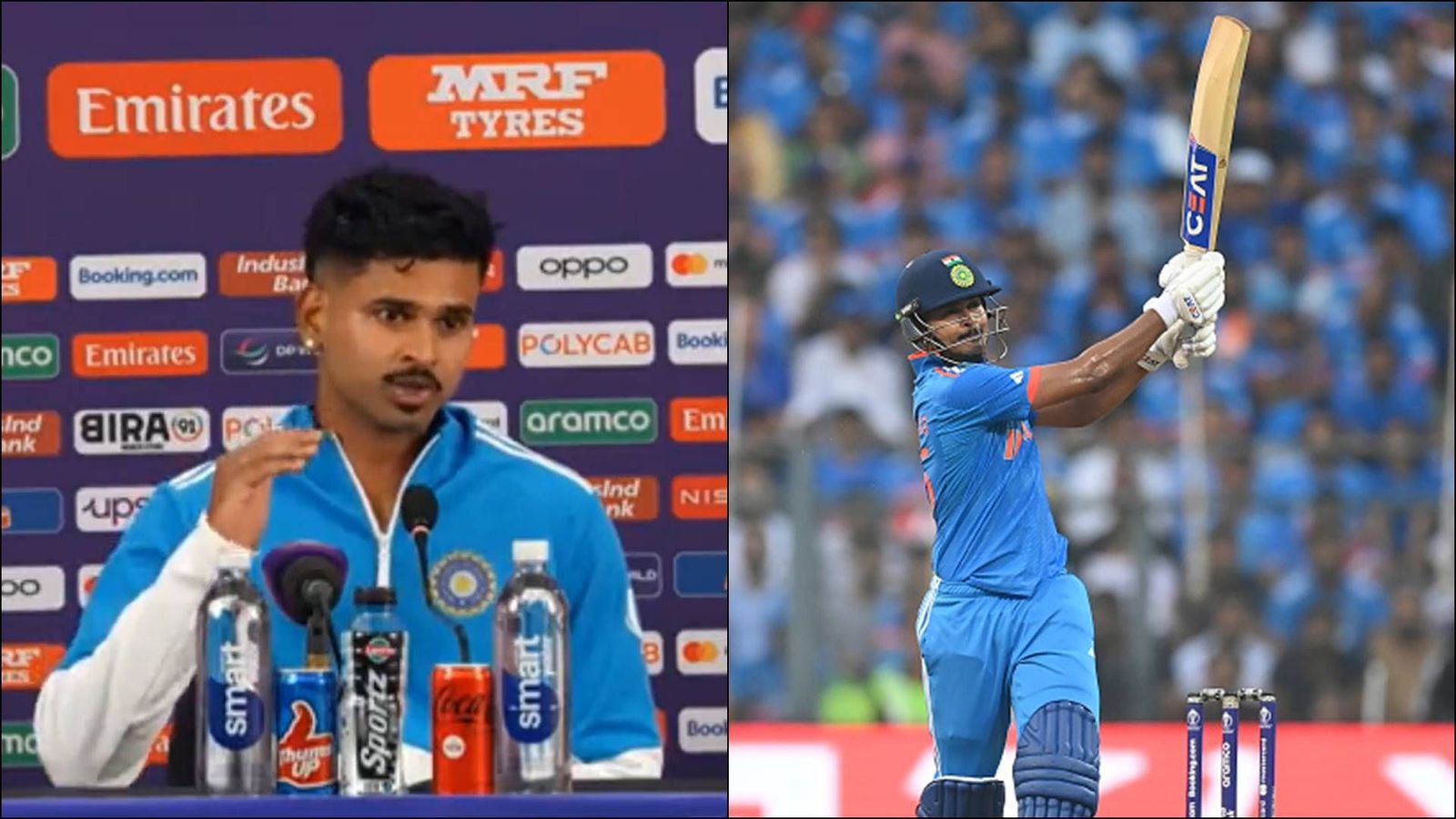 'You guys have created that mahaul outside that he can't play short ball': Shreyas Iyer loses cool at journalist after 82-run knock 'You guys have created that mahaul outside that he can't play short ball': Shreyas Iyer loses cool at journalist after 82-run knock