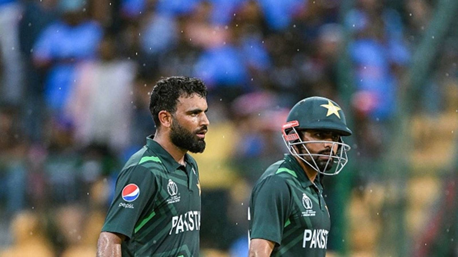 Huge blow to Pakistan despite big win over New Zealand, ICC punishes Babar Azam's brigade ahead of must-win game Pakistan opener Fakhar Zaman and captain Babar Azam (Getty Images)