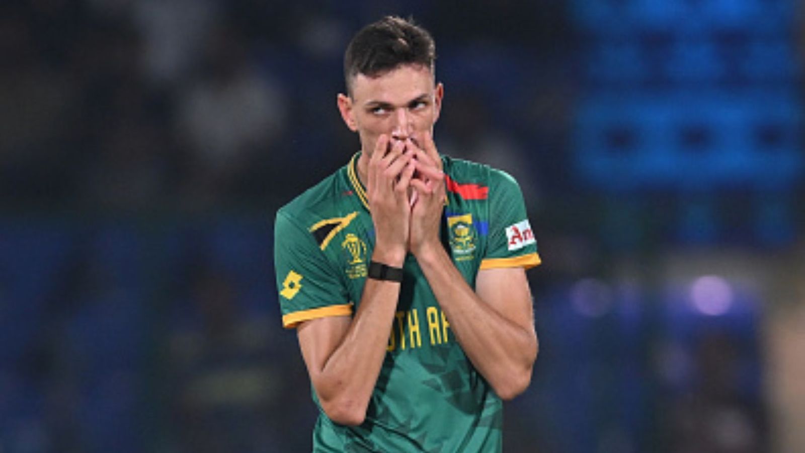 IND vs SA: Marco Jansen secures unwanted record with 10-ball over against India in Kolkata South Africa seamer Marco Jansen.