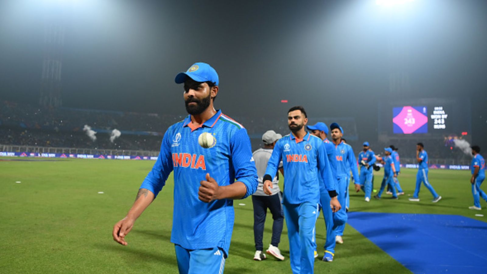 'From the first day I think like a captain...': Ravindra Jadeja's big statement after India's robust win over SA India's Ravindra Jadeja makes his way after taking five wickets following the ICC Men's Cricket World Cup India 2023 between India and South Africa at Eden Gardens on November 05, 2023 in Kolkata, India. (Getty)