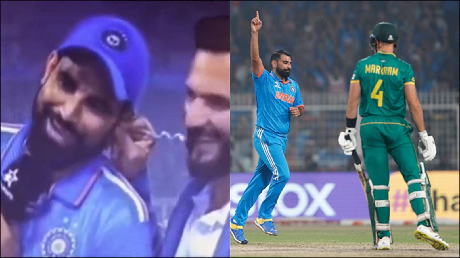 'Har bar 400 par karne walo ka haal dekho': Shami's savage reply to Kaif after bowling out South Africa for 83 Mohammed Shami celebrates wicket of Aiden Markram in clash against South Africa (Screngrab: Hotstar, Getty Images)