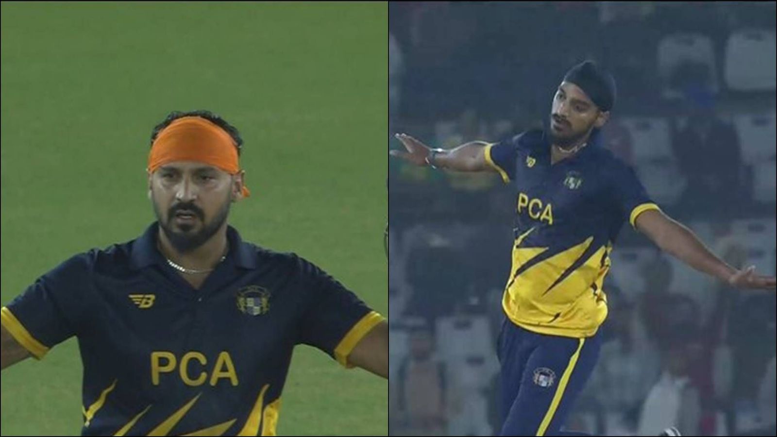 Anmolpreet's record-breaking ton, Arshdeep's fiery penultimate over lead Punjab to maiden Syed Mushtaq Ali Trophy title Punjab's Anmolpreet Singh (left) and Arshdeep Singh (right) in SMAT 2023 final against Baroda (Screengrab: Jio Cinema)