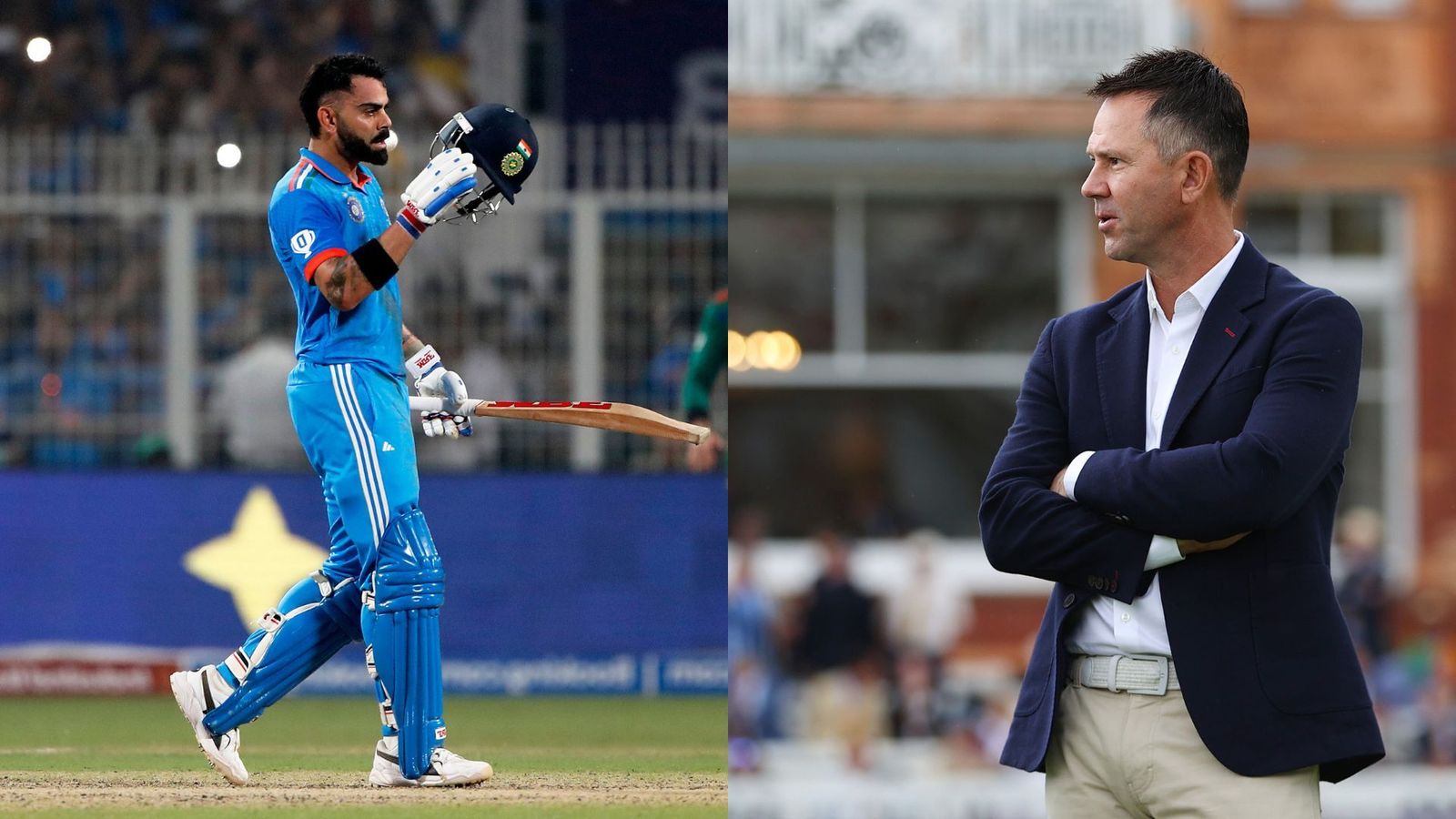 ‘Don't want to see you bowl…’: Australian legend Ricky Ponting reveals chat with Virat Kohli amid brilliant World Cup form Indian batter Virat Kohli and Australian cricket coach Ricky Ponting. (Getty)