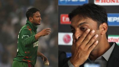 ‘I know it's in the rule book but…’: Former Pakistan pacer criticises Shakib Al Hasan over Angelo Mathews’s timed out dismissal Akhtar slams Shakib over Mathews’s timed out dismissal. (Getty)