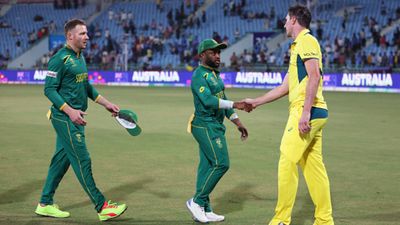 World Cup: South Africa's semi-final opponents confirmed after Glenn Maxwell's magic for Australia; Here's where they will play South Africa's Temba Bavuma and Australia's Pat Cummins shake hands following their ODI World Cup match.