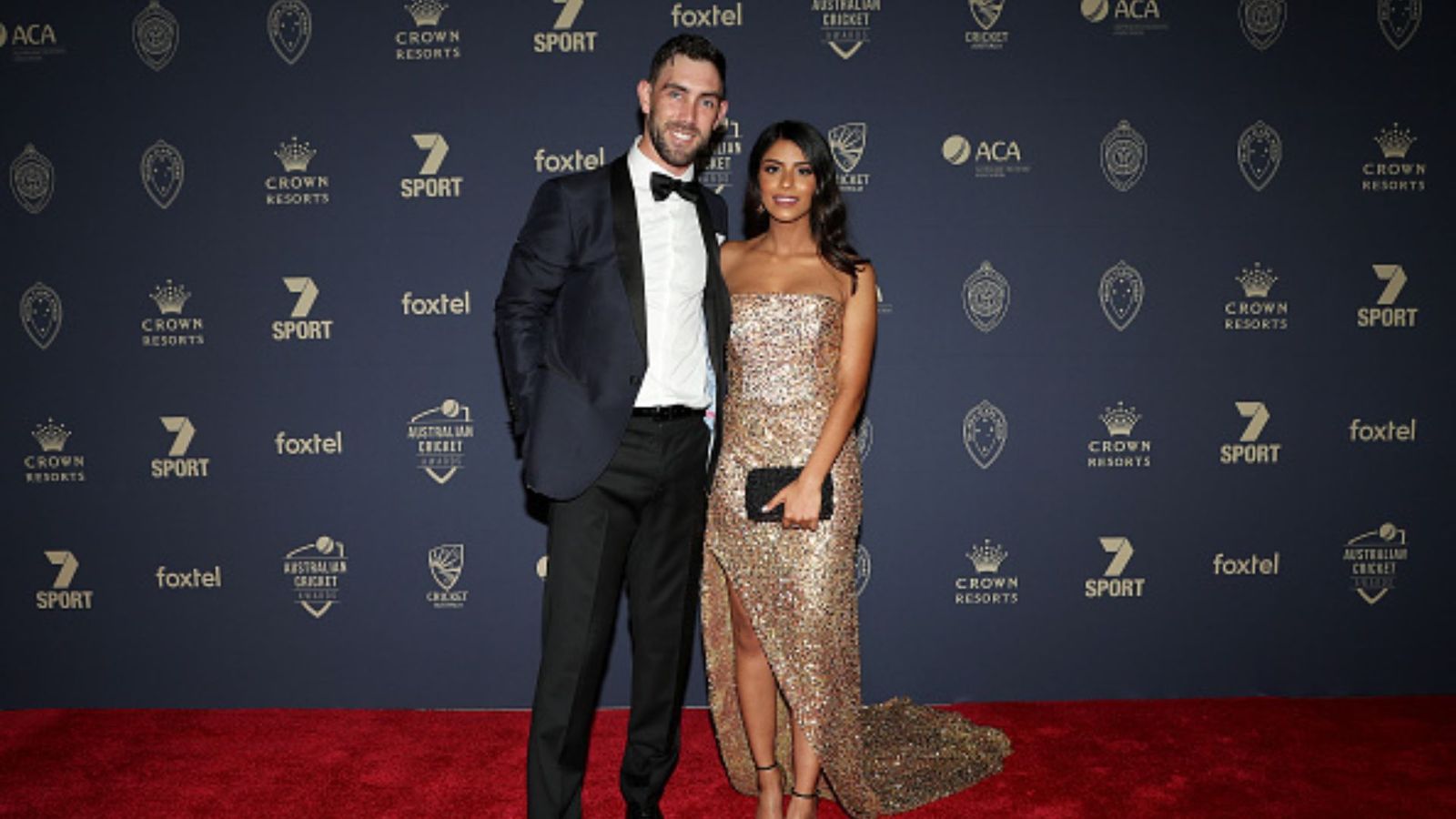 Glenn Maxwell’s wife posts emotional note after husband’s epic innings vs Afghanistan Glenn Maxwell with his wife Vini Raman in the file photo. (Getty)