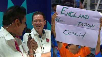 'Haan humko bulao, hum sabko...': Ravi Shastri reacts hilariously when asked to become England's coach; video viral England defeated Netherlands on November 8.