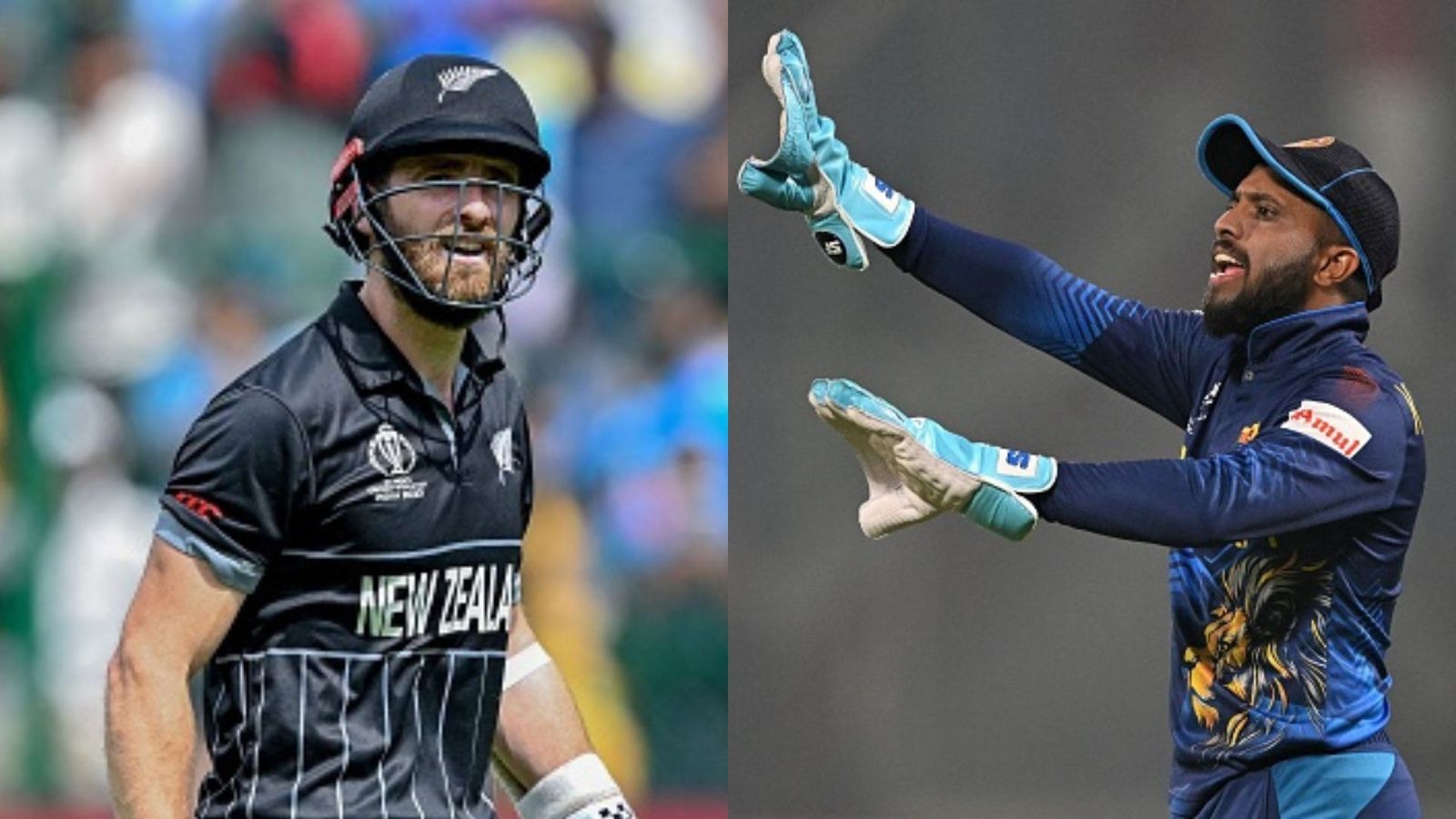 NZ vs SL: Kane Williamson elects to field in high-stakes game, both teams make one change each in playing XI Kane Williamson (L) and Kusal Mendis (R).
