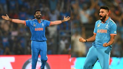 India's ace pacers Jasprit Bumrah, Mohammed Siraj undergo special drills in nets ahead of World Cup knockouts India's pacers Jasprit Bumrah and Mohammad Siraj in this frame. (Getty)