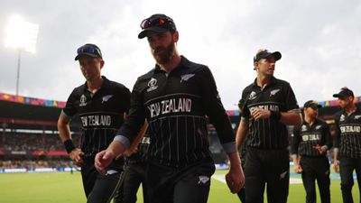 'Playing home team will be...': Kane Williamson wary of India's threat ahead of their likely World Cup 2023's semifinal New Zealand's Kane Williamson leads their side off as rain delays play during the ICC Men's Cricket World Cup India 2023 between New Zealand and Pakistan at M. Chinnaswamy Stadium on November 04, 2023 in Bangalore, India. (Getty Images)