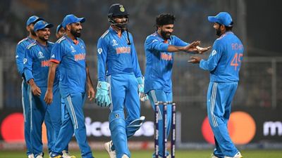 'This Indian team is probably the strongest team that India has ever had': Star wicketkeeper-batter makes bold claim India's captain Rohit Sharma (R) celebrates with teammates after their win at the end of the 2023 ICC Men's Cricket World Cup one-day international (ODI) match against South Africa at the Eden Gardens in Kolkata on November 5, 2023.