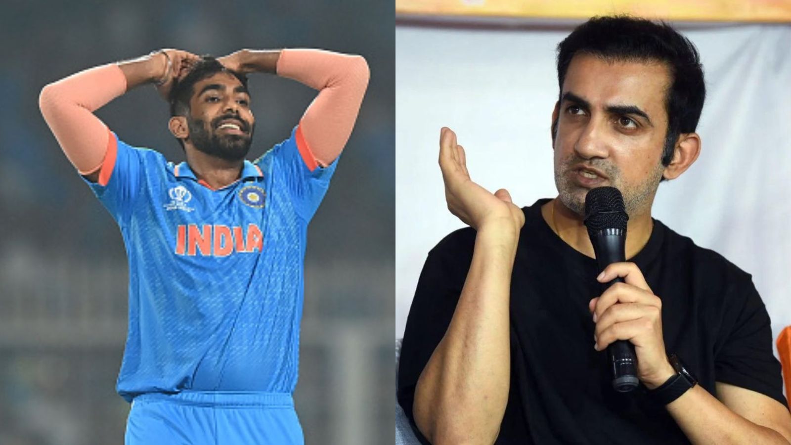 Gautam Gambhir pips THIS bowler to finish as leading wicket-taker in World Cup, explains why 'X-factor' Bumrah won't Jasprit Bumrah (L) and Gautam Gambhir (R).