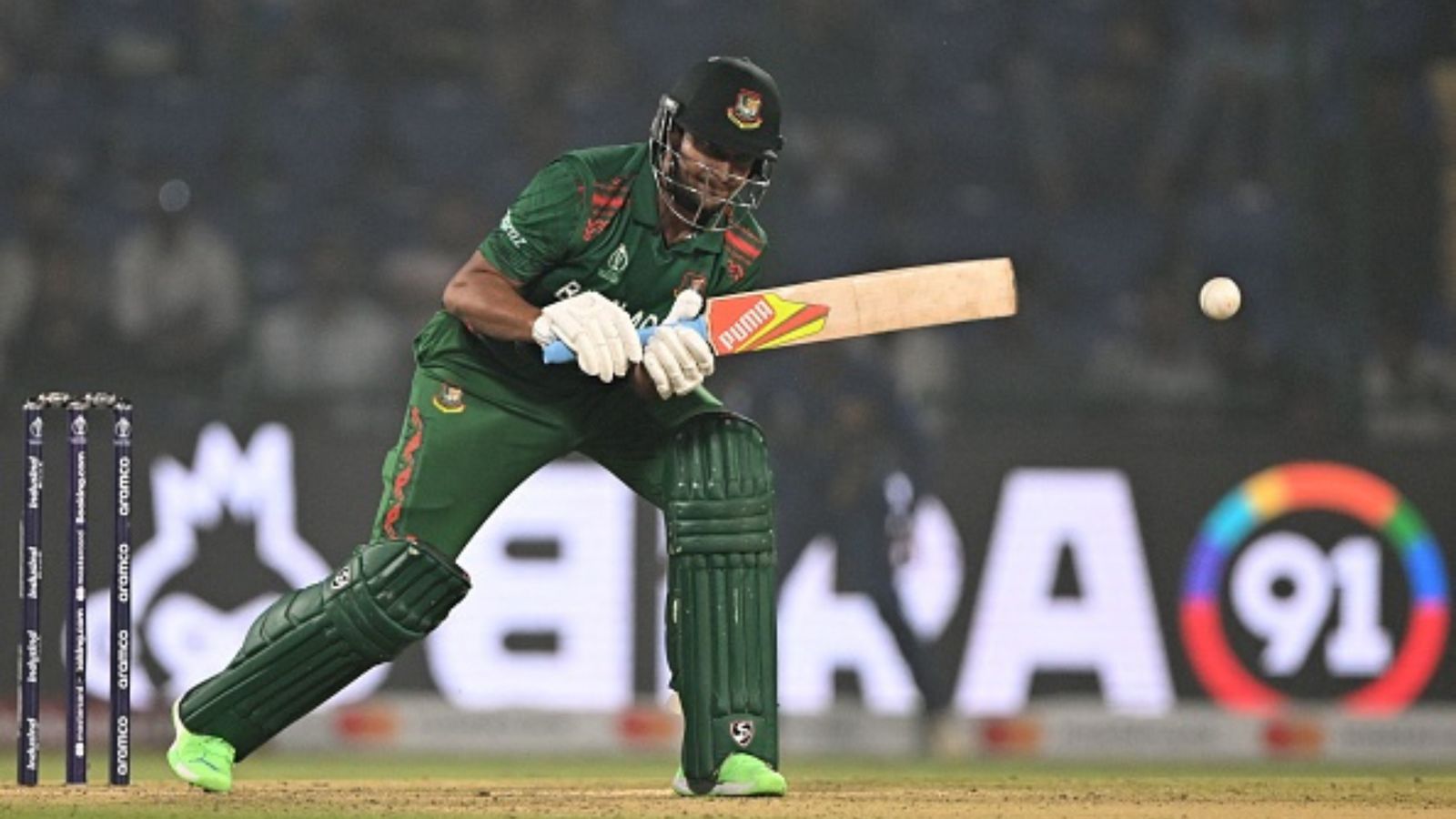 'Shakib Al Hasan is two players in one ': Bangladesh will miss skipper, says coach after 'Timed Out' controversy Bangladesh's captain Shakib Al Hasan plays a shot during an ODI World Cup 2023 against Sri Lanka at the Arun Jaitley Stadium in New Delhi.